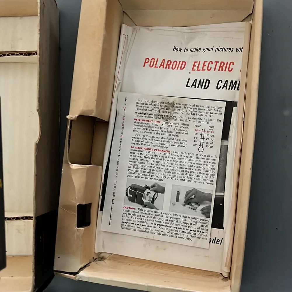 Vintage Polaroid Electric Eye Camera J66 in original box